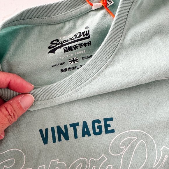 Superdry PG Lavel Outline Entry Tee Women's T-Shirt Size US 10 / NEW NWT - Picture 4 of 6